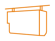 Distributors on rail