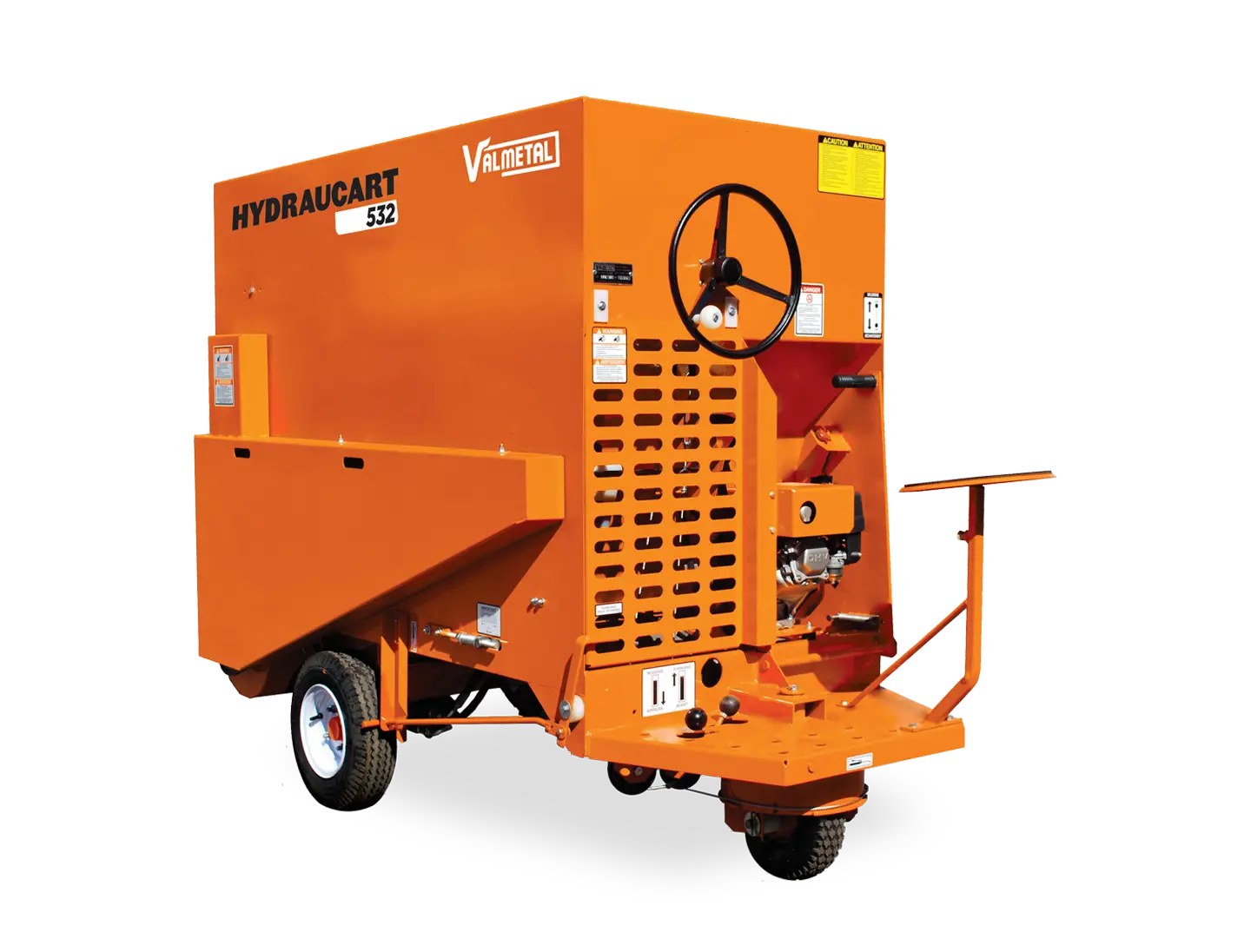 Feed cart with front-wheel drive