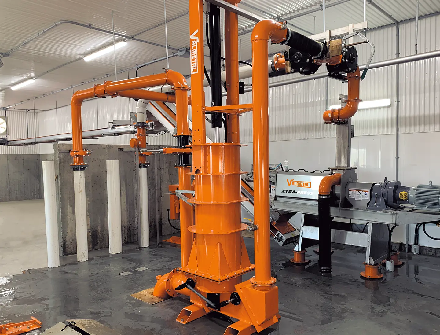 Hydraulic piston pump for slurry or liquid manure