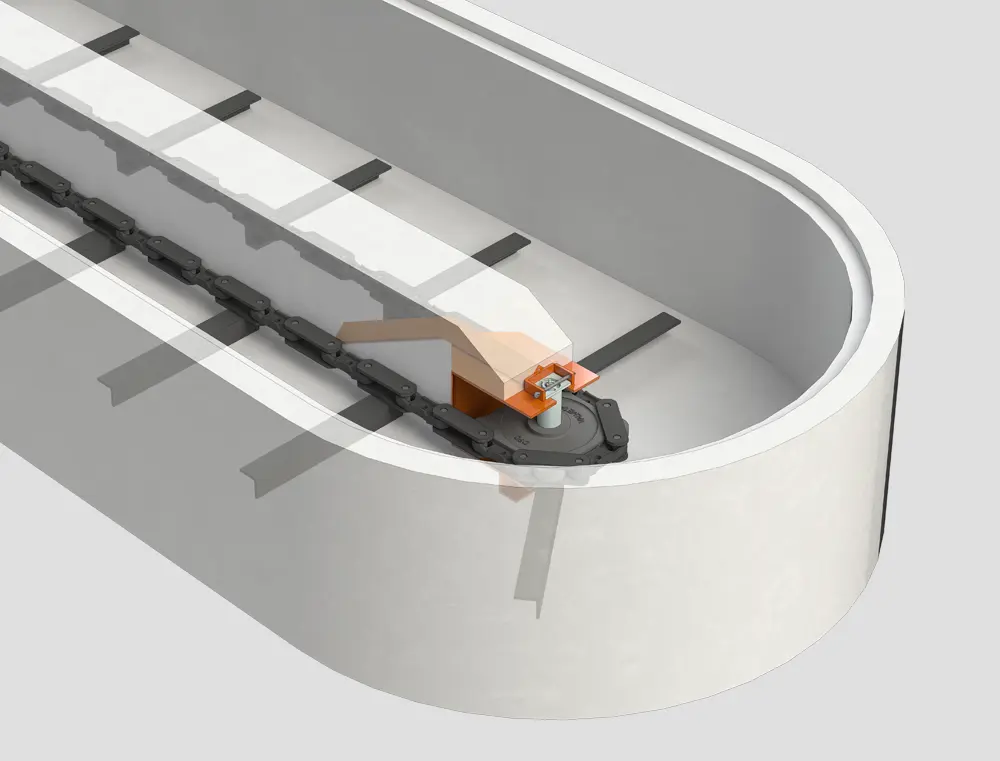 180° corner wheel assemblies