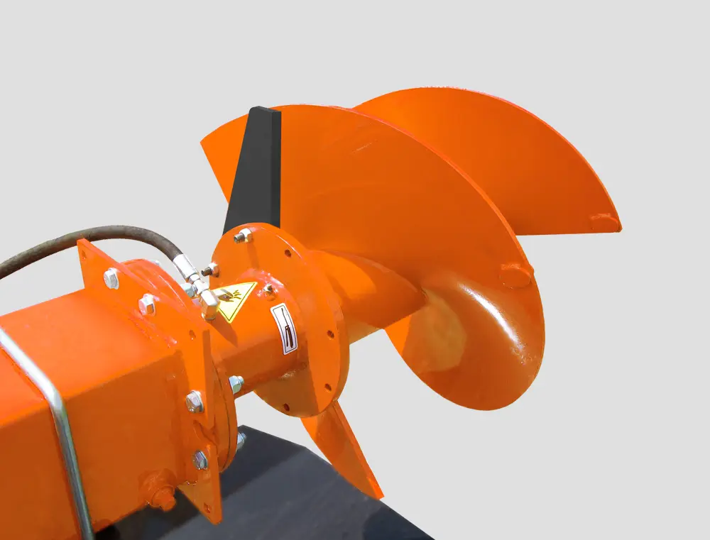 Cutter-edge mixing auger