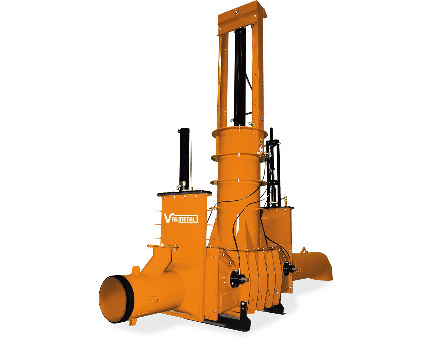 Hydraulic piston pump for semi-solid to semi-liquid manure