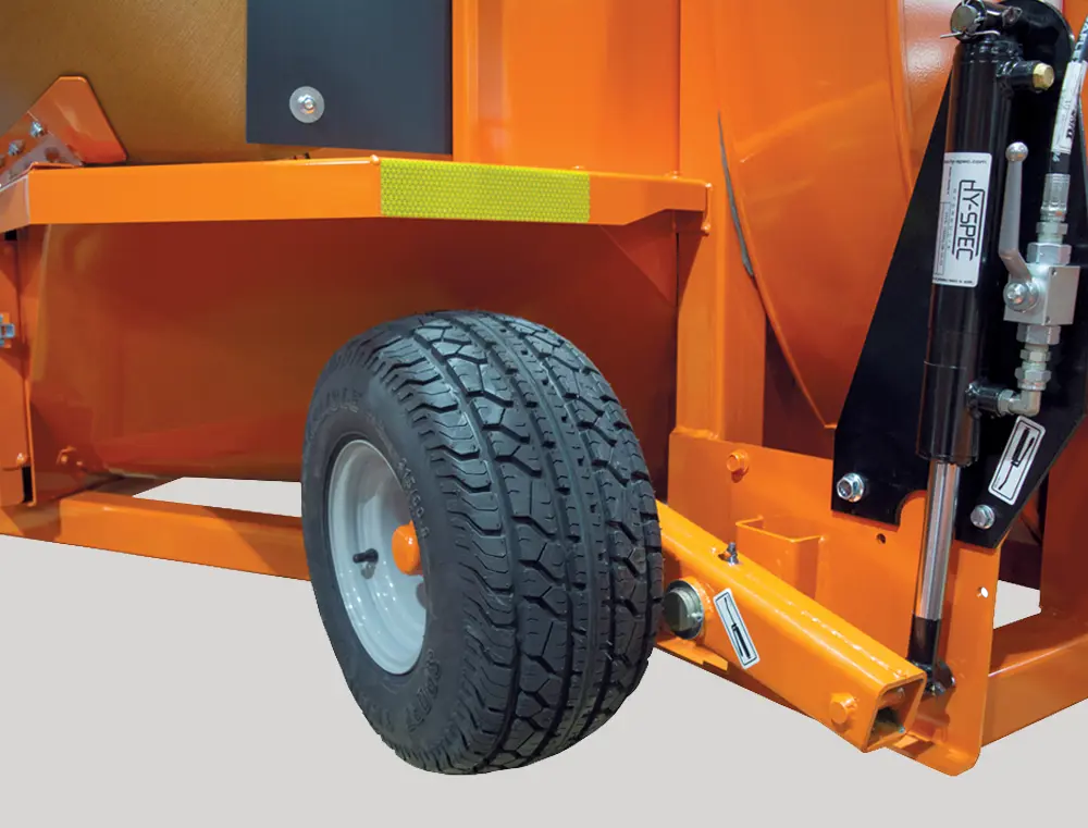 Hydraulic wheel adjustment