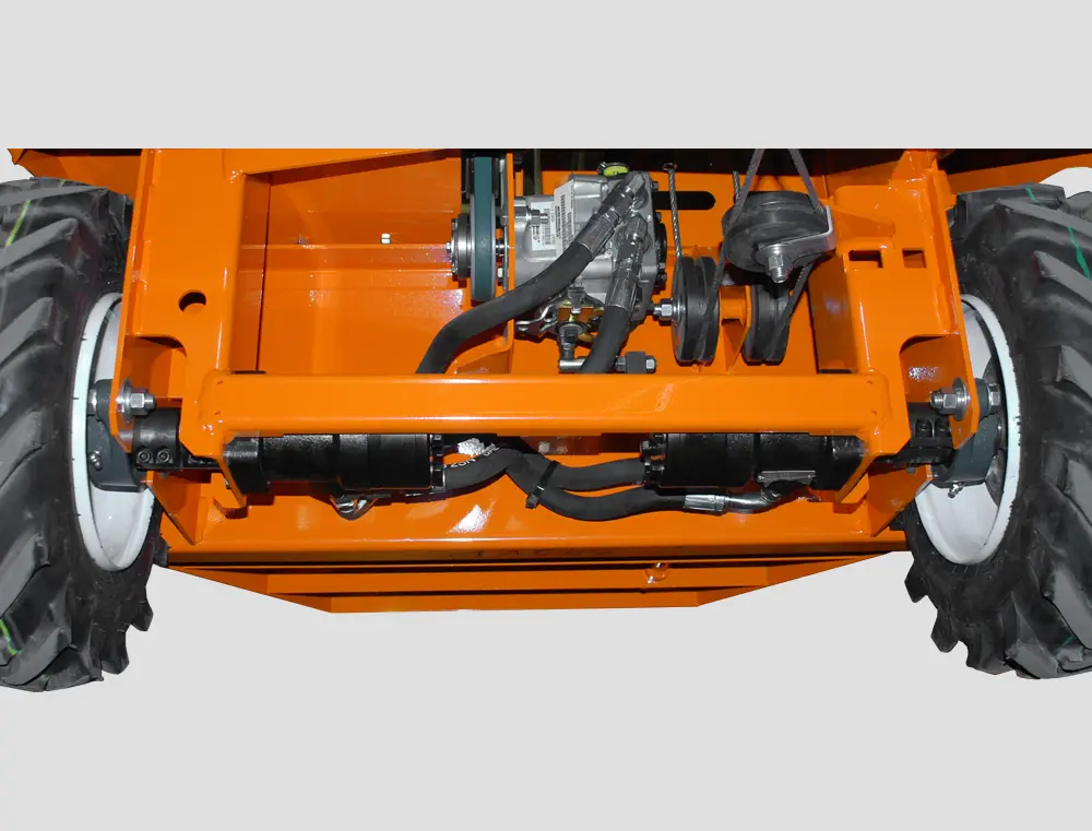 Drive wheels directly mounted on motor-wheels 